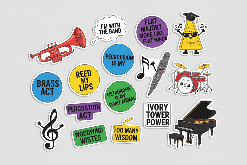 Band Humor Stickers