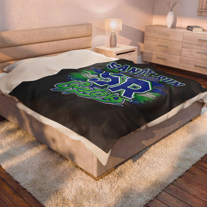 Sandy Run SR Gators Velveteen Plush Blanket — School Spirit Throw