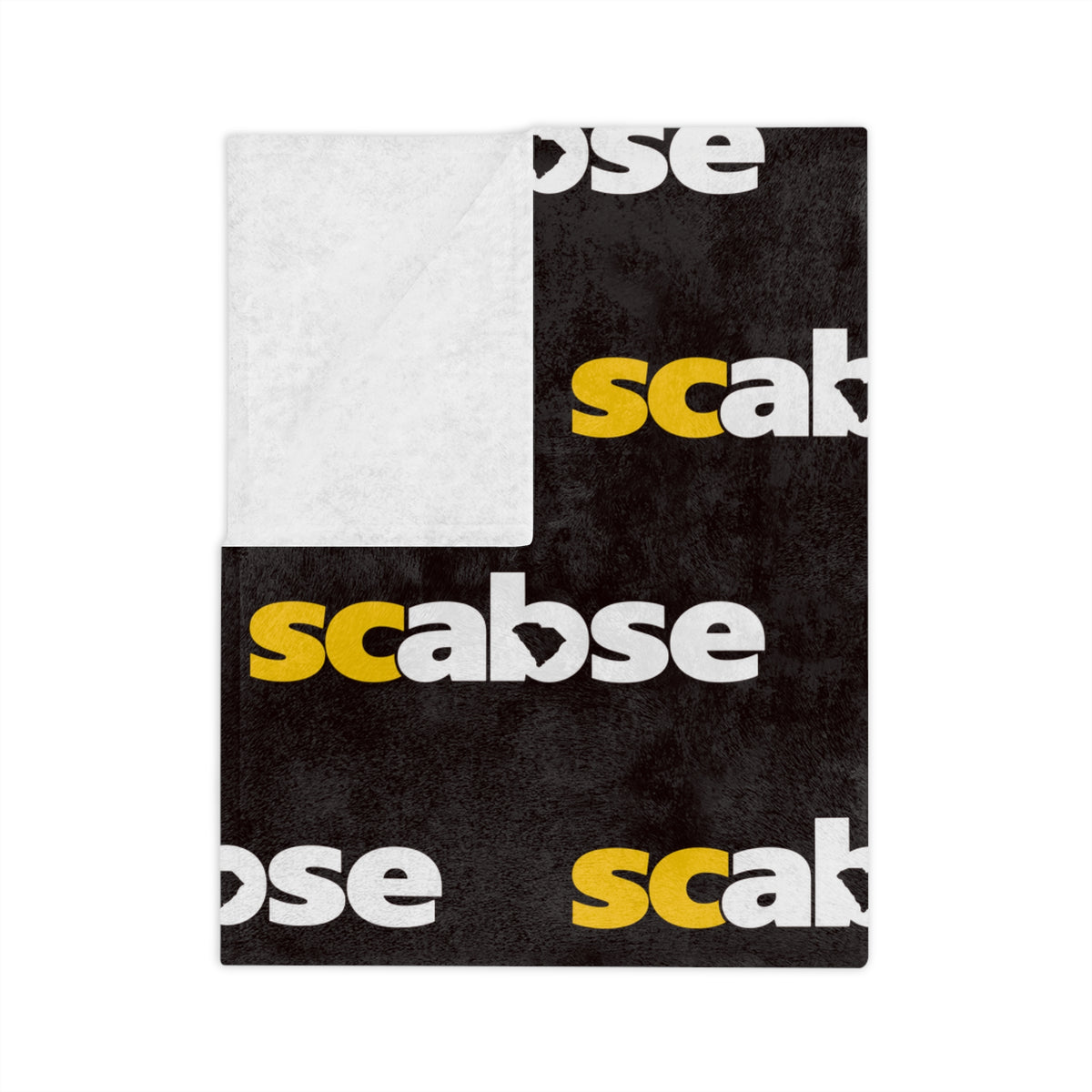 SCABSE Repeating 'scabse' Logo Plush Throw