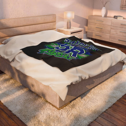 Sandy Run SR Gators Velveteen Plush Blanket — School Spirit Throw