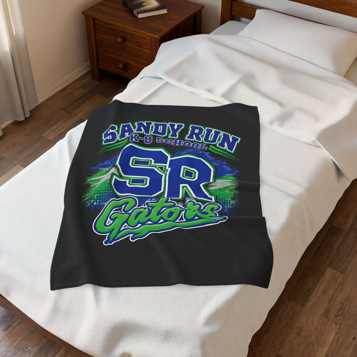 Sandy Run SR Gators Velveteen Plush Blanket — School Spirit Throw