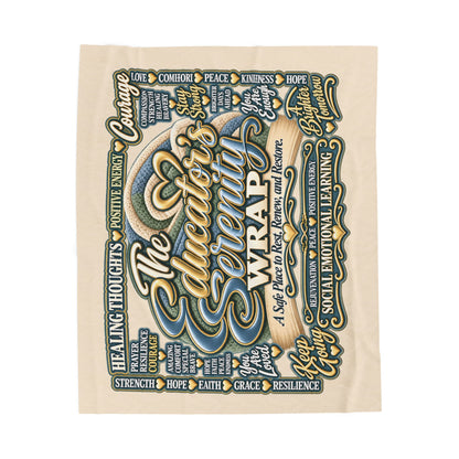 The Courageous Spirit Inspirational Velveteen Plush Blanket