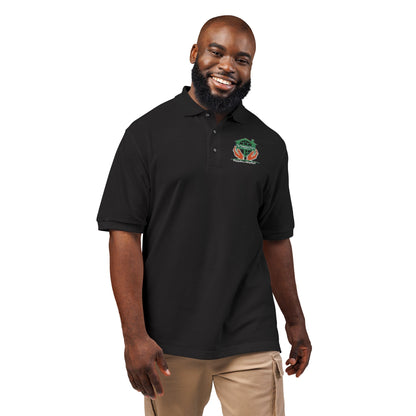 Frog with Crown Embroidered Polo