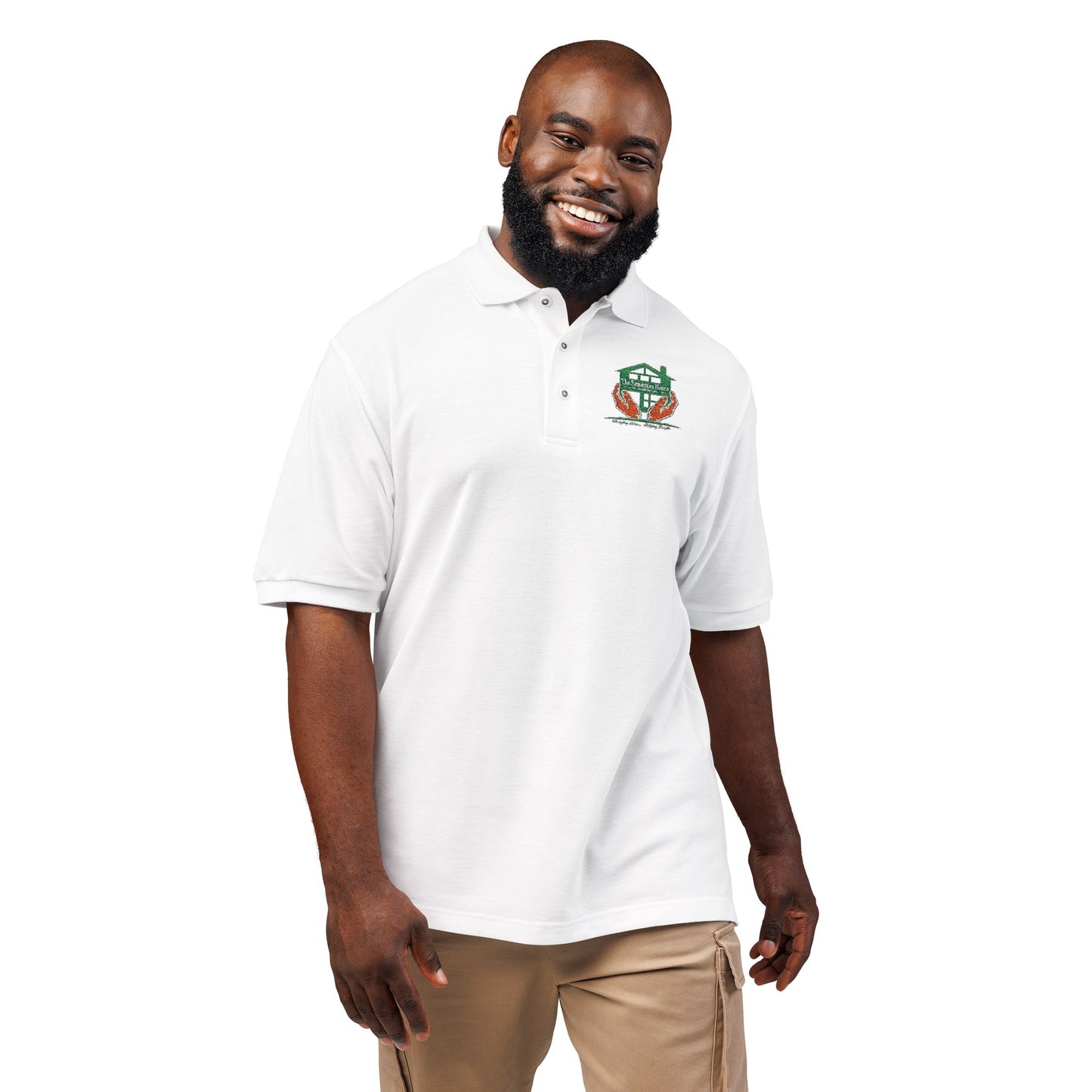 Frog with Crown Embroidered Polo