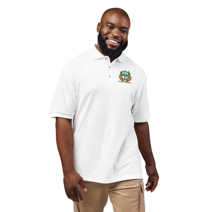 Frog with Crown Embroidered Polo