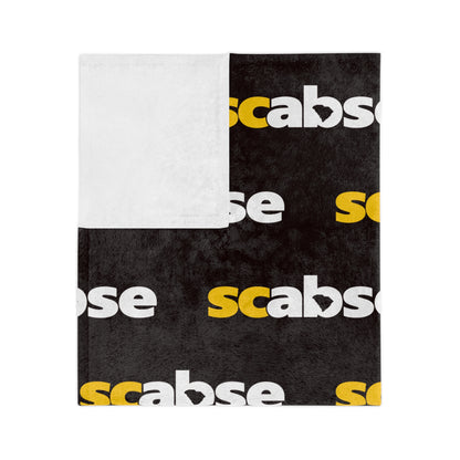 SCABSE Repeating 'scabse' Logo Plush Throw