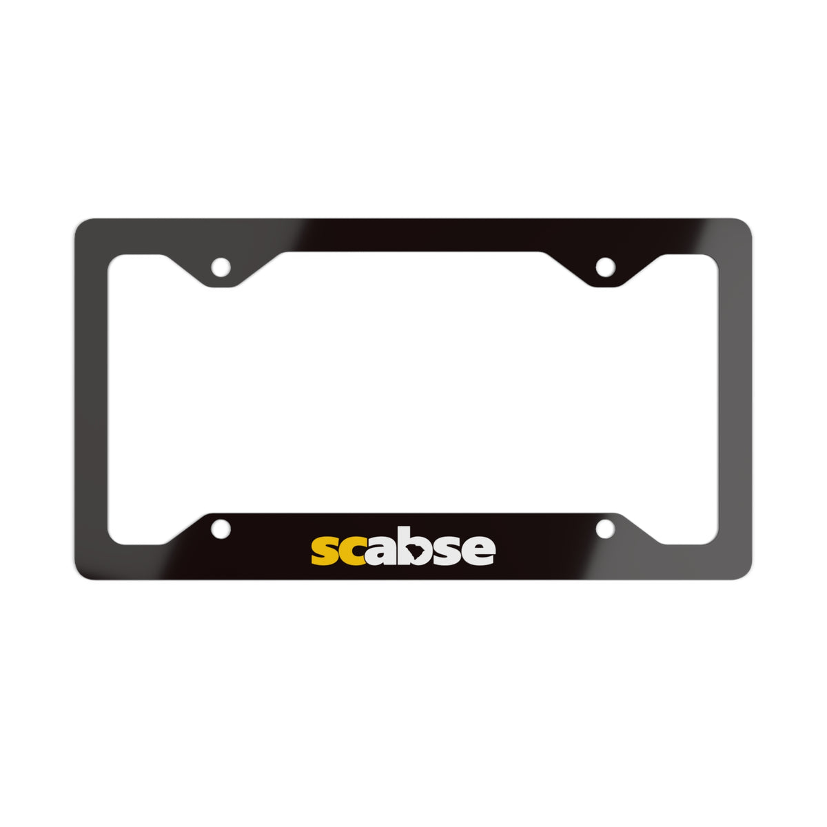 Metal License Plate Frame — Scabse Brushed Stainless Steel Car Tag Holder