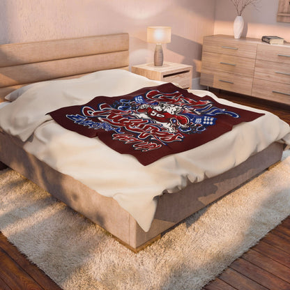 Get Up for the Bulldogs Velveteen Plush Blanket — Everybody Get Up! Team Throw