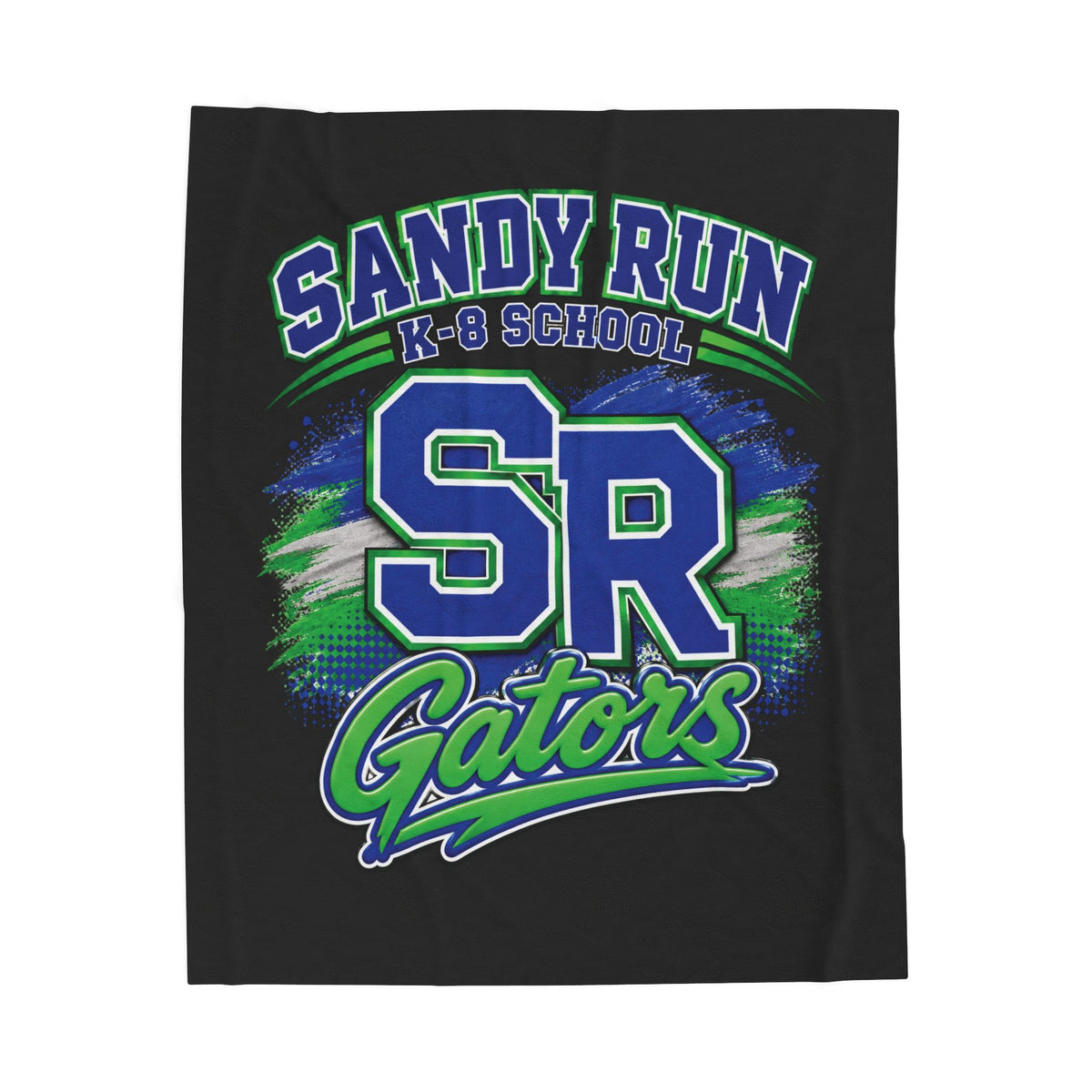 Sandy Run SR Gators Velveteen Plush Blanket — School Spirit Throw