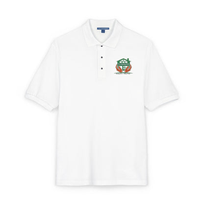 Frog with Crown Embroidered Polo