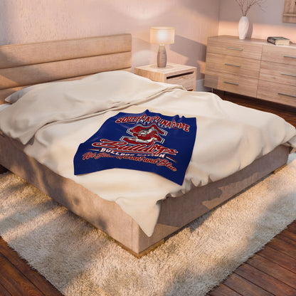 South Carolina State Bulldogs Velveteen Plush Blanket