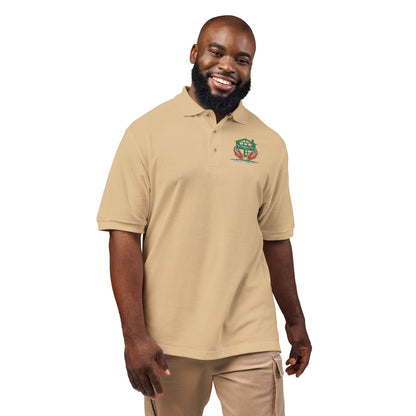 Frog with Crown Embroidered Polo