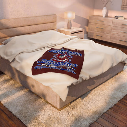South Carolina State Bulldogs Velveteen Plush Blanket