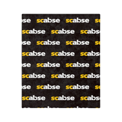 SCABSE Repeating 'scabse' Logo Plush Throw