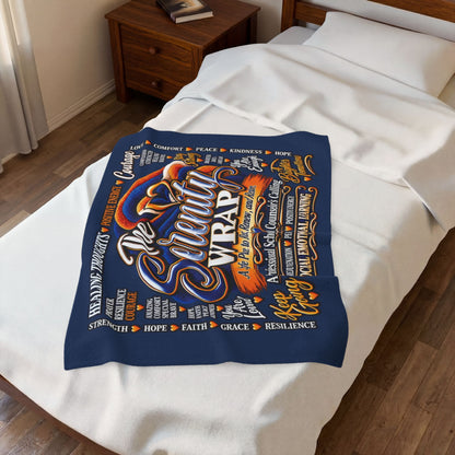 The Serenity Wrap Plush Blanket — Inspirational Comfort Throw with Heart & Healing Words