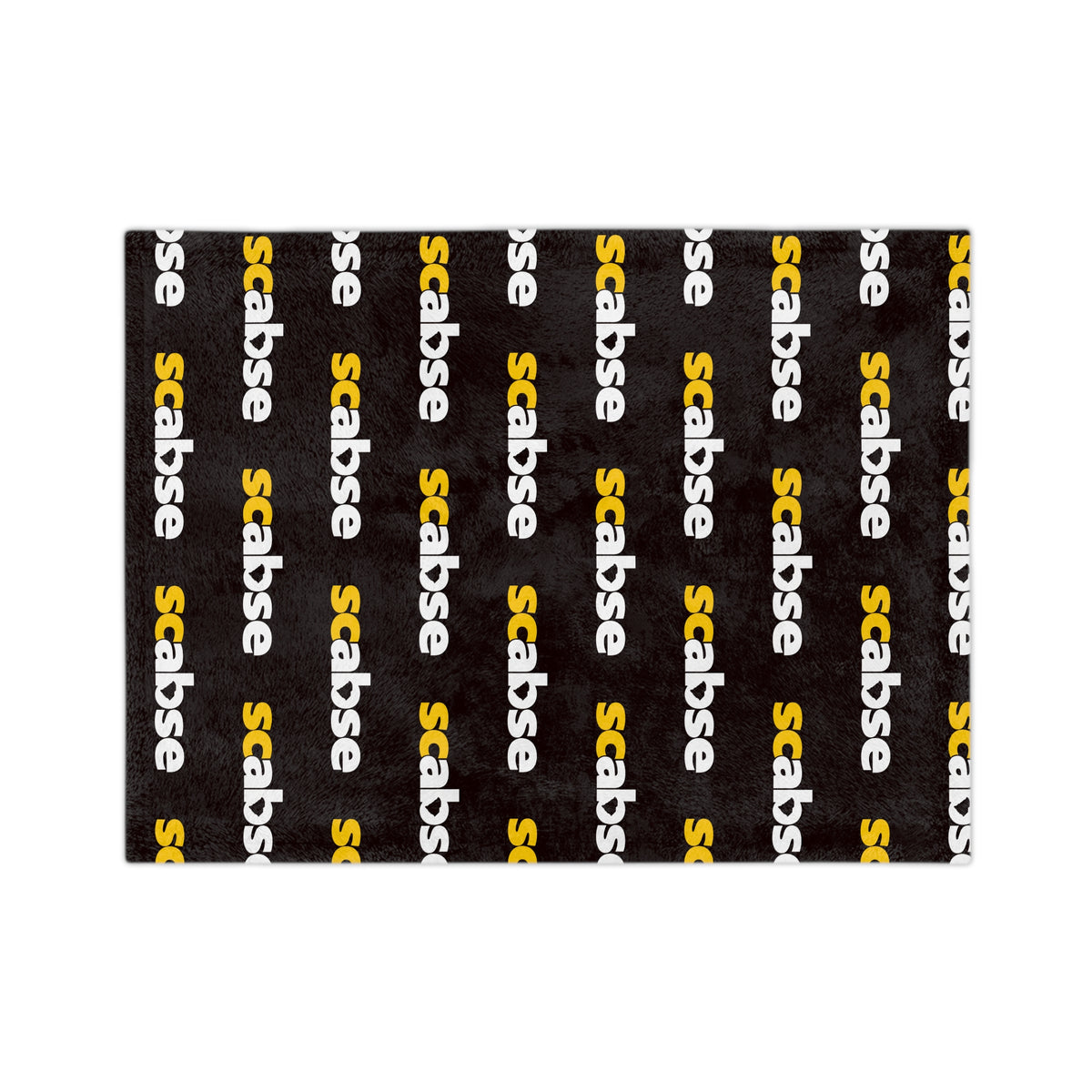 SCABSE Repeating 'scabse' Logo Plush Throw