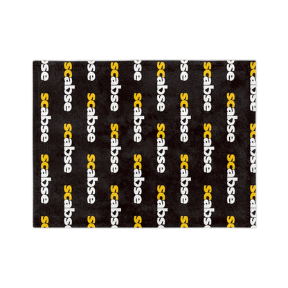 SCABSE Repeating 'scabse' Logo Plush Throw