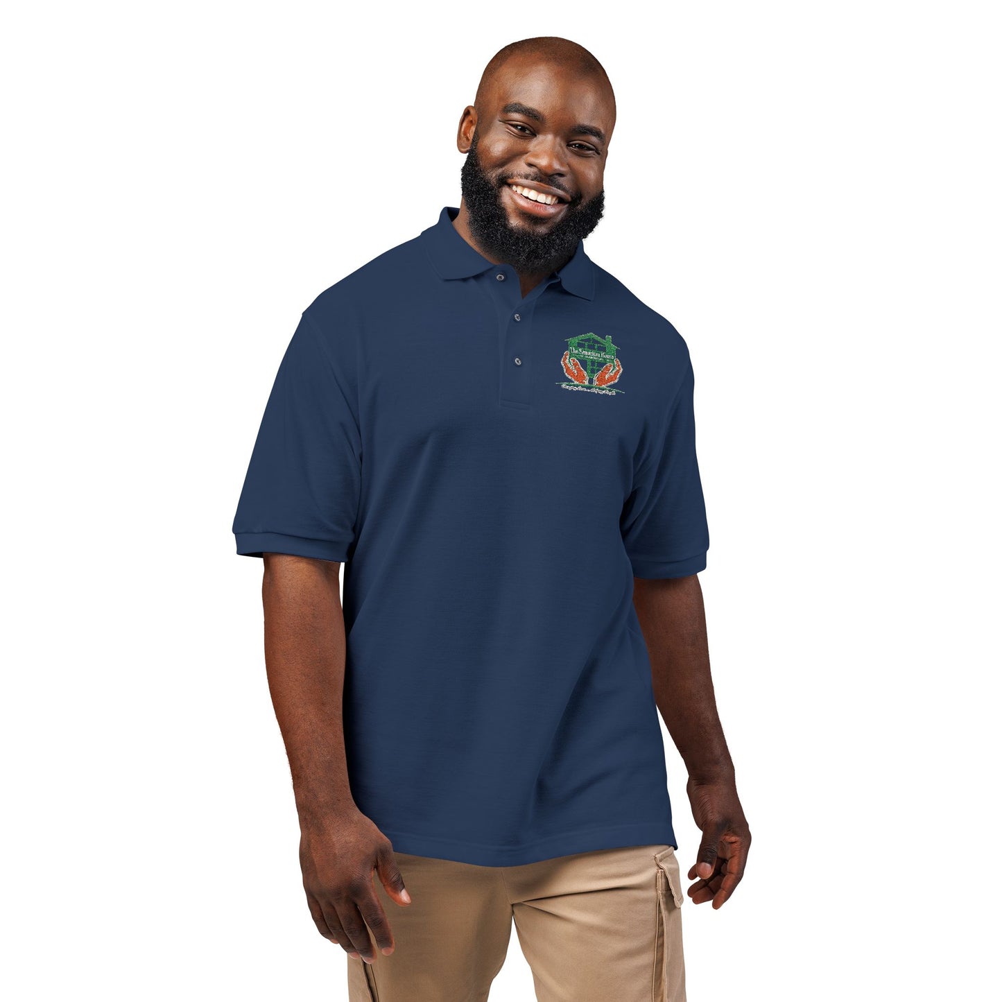 Frog with Crown Embroidered Polo