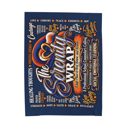 The Serenity Wrap Plush Blanket — Inspirational Comfort Throw with Heart & Healing Words