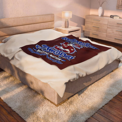 South Carolina State Bulldogs Velveteen Plush Blanket