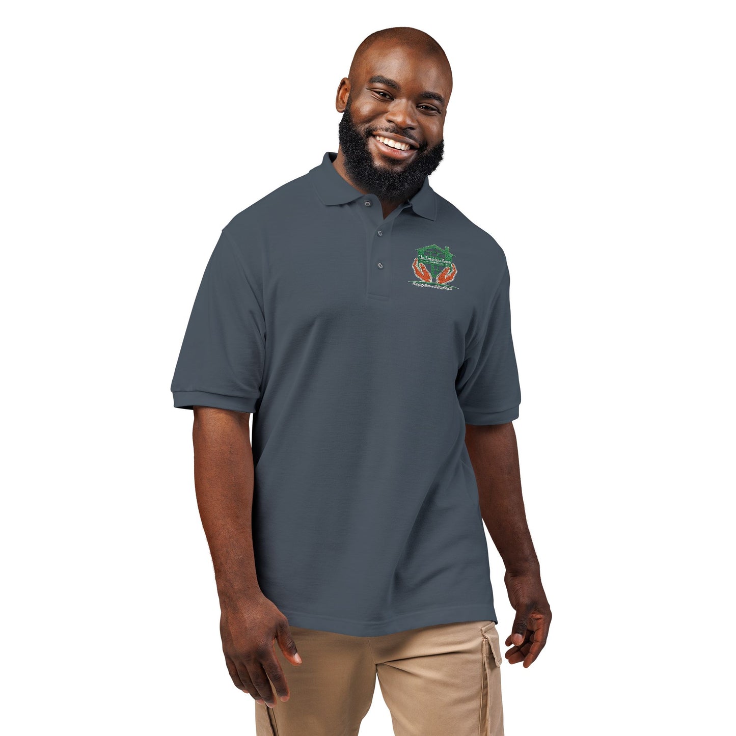 Frog with Crown Embroidered Polo