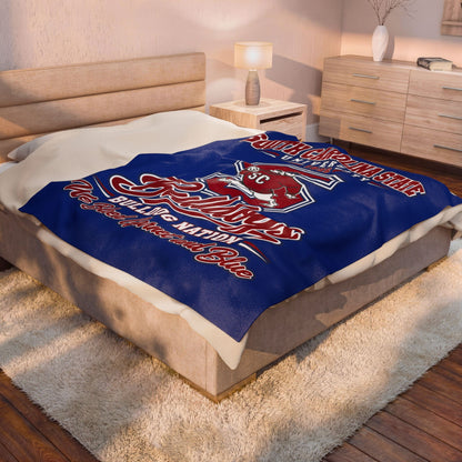 South Carolina State Bulldogs Velveteen Plush Blanket