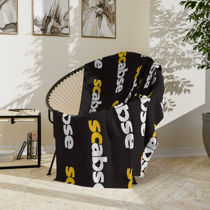 SCABSE Repeating 'scabse' Logo Plush Throw