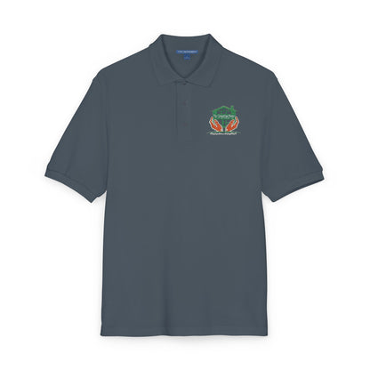 Frog with Crown Embroidered Polo