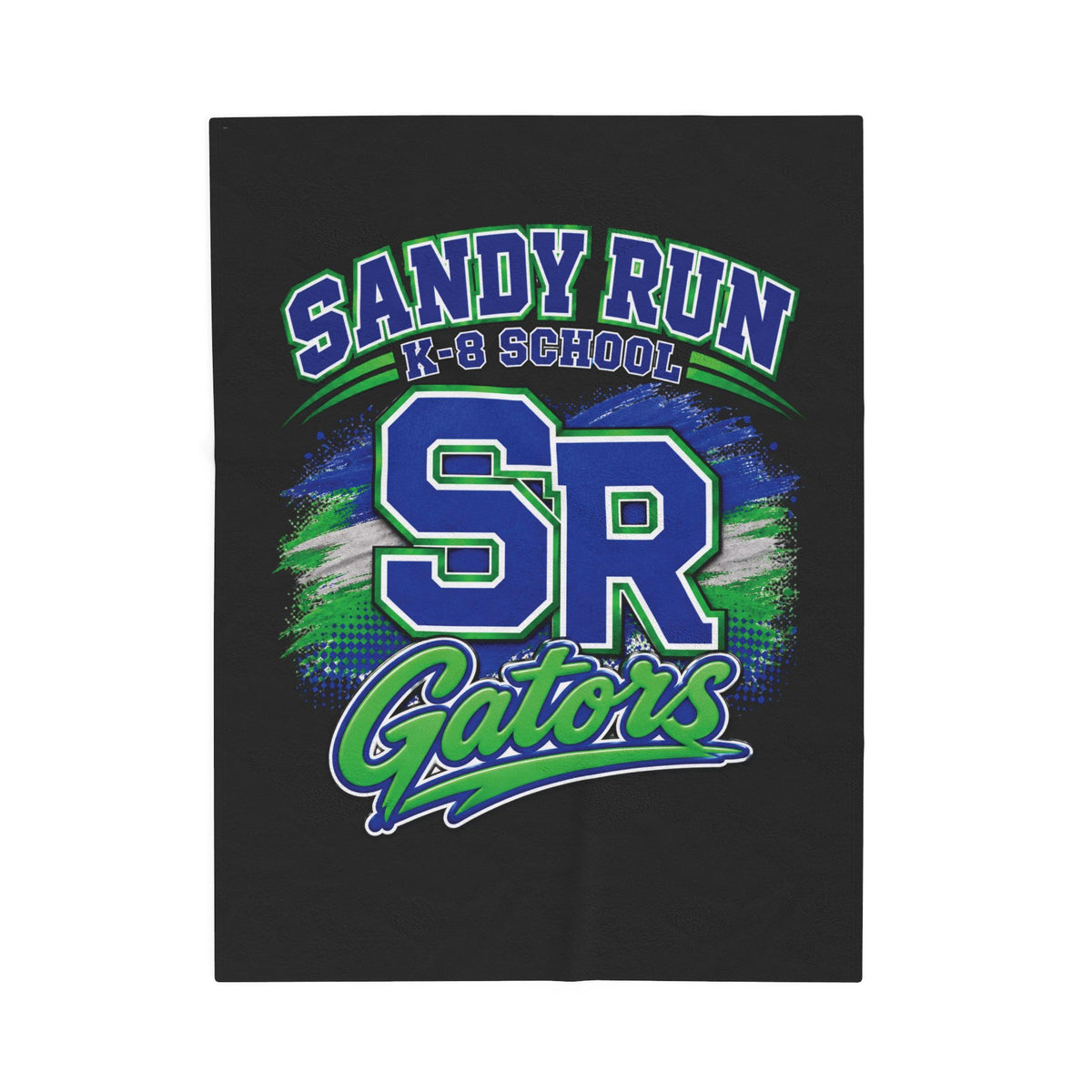 Sandy Run SR Gators Velveteen Plush Blanket — School Spirit Throw