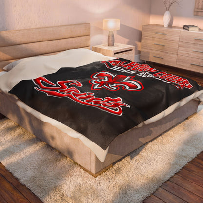 CCHS Calhoun County High School Saints Velveteen Plush Blanket