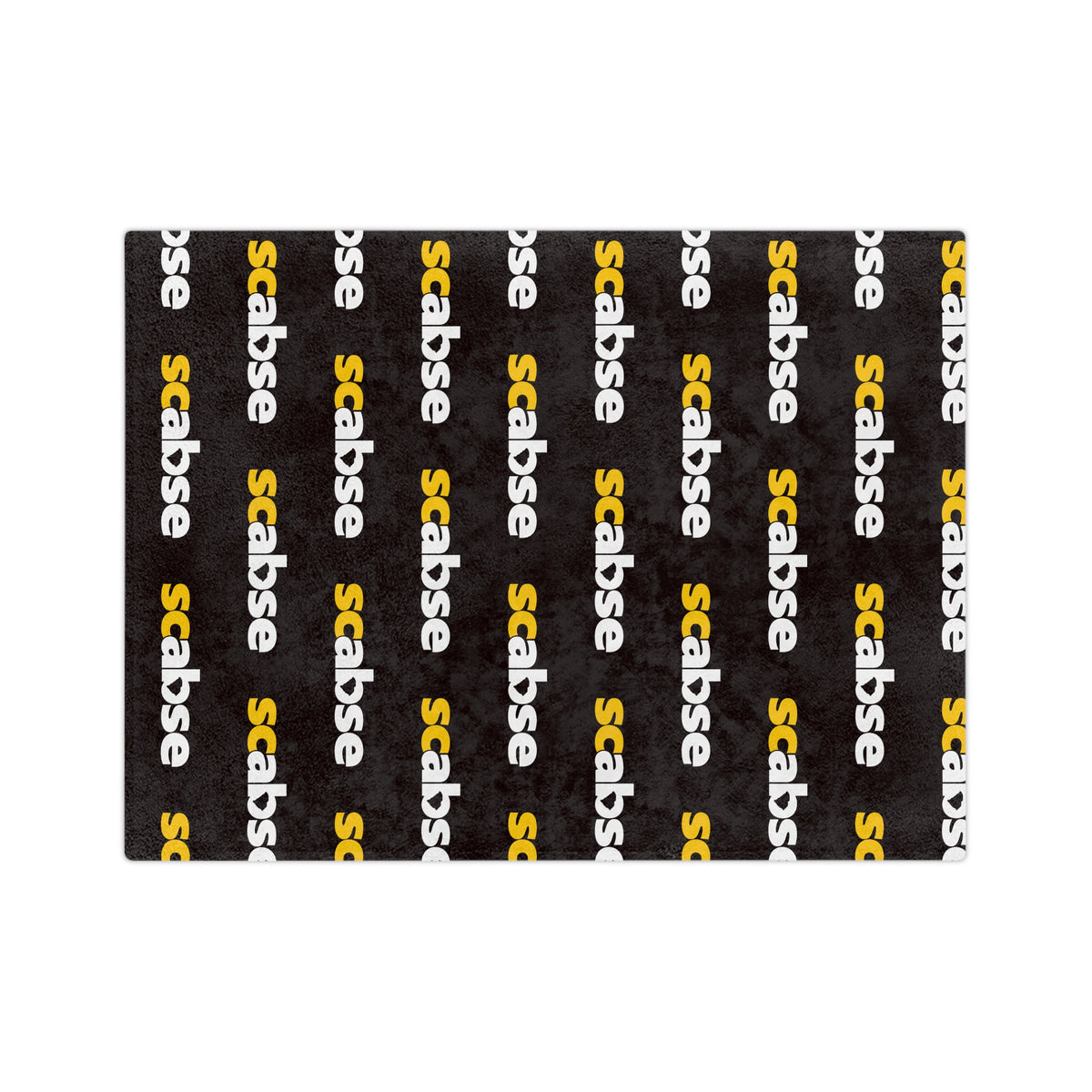 SCABSE Repeating 'scabse' Logo Plush Throw