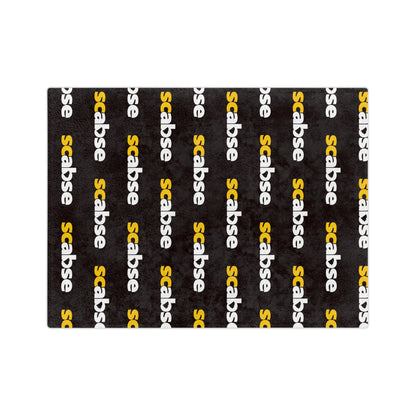 SCABSE Repeating 'scabse' Logo Plush Throw