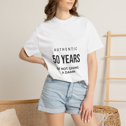 50 Years of Not Giving a Damn T-Shirt — Funny 50th Birthday Tee