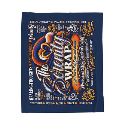 The Serenity Wrap Plush Blanket — Inspirational Comfort Throw with Heart & Healing Words
