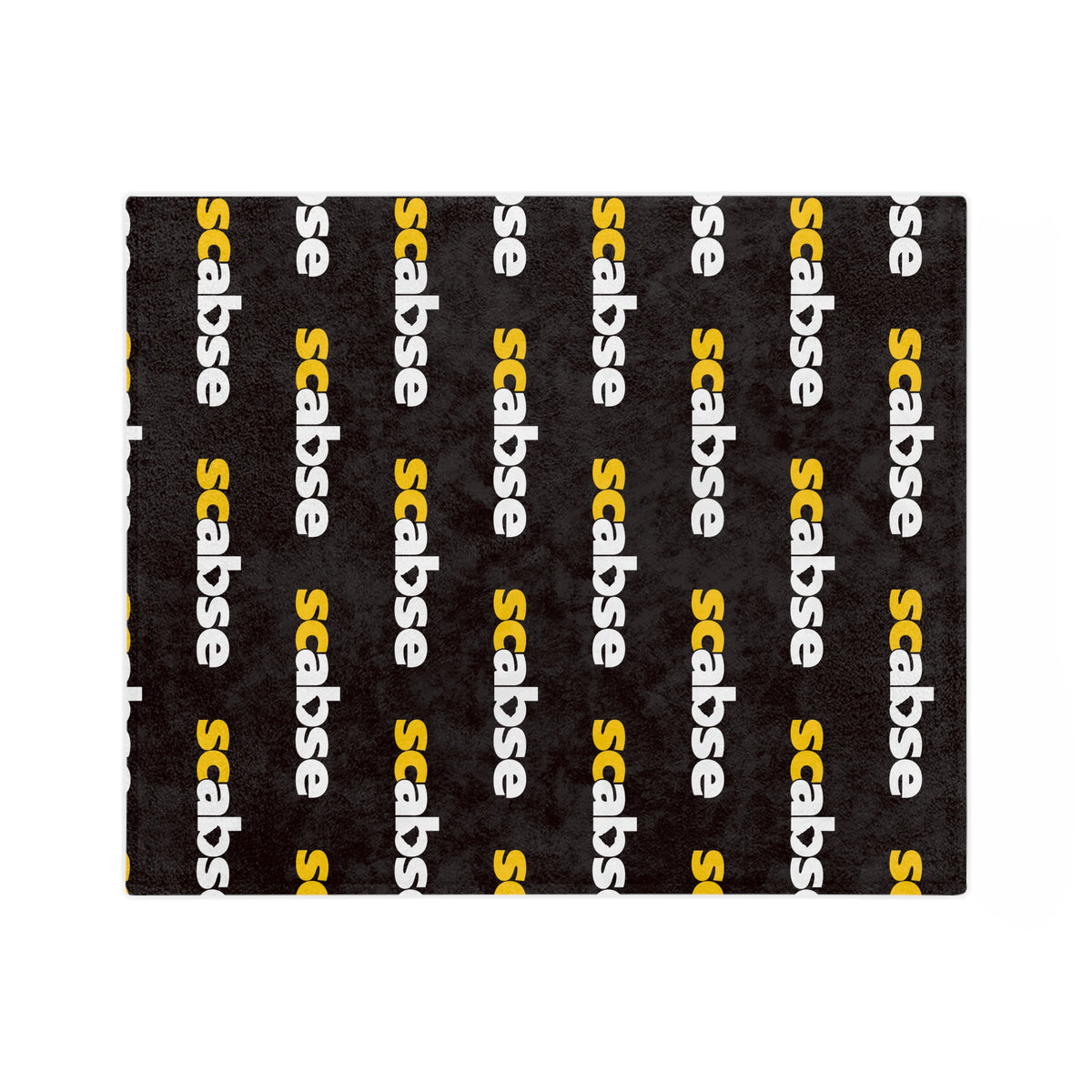 SCABSE Repeating 'scabse' Logo Plush Throw