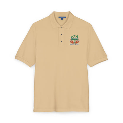Frog with Crown Embroidered Polo