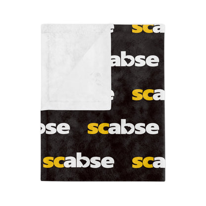 SCABSE Repeating 'scabse' Logo Plush Throw