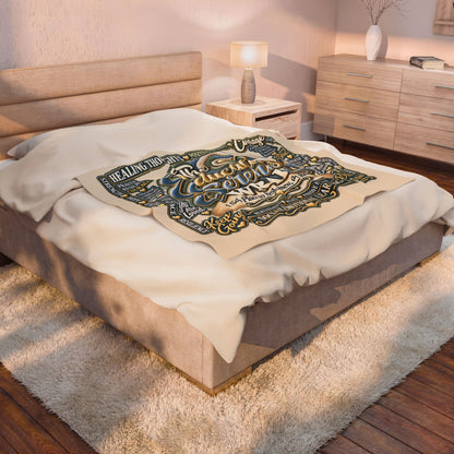The Courageous Spirit Inspirational Velveteen Plush Blanket