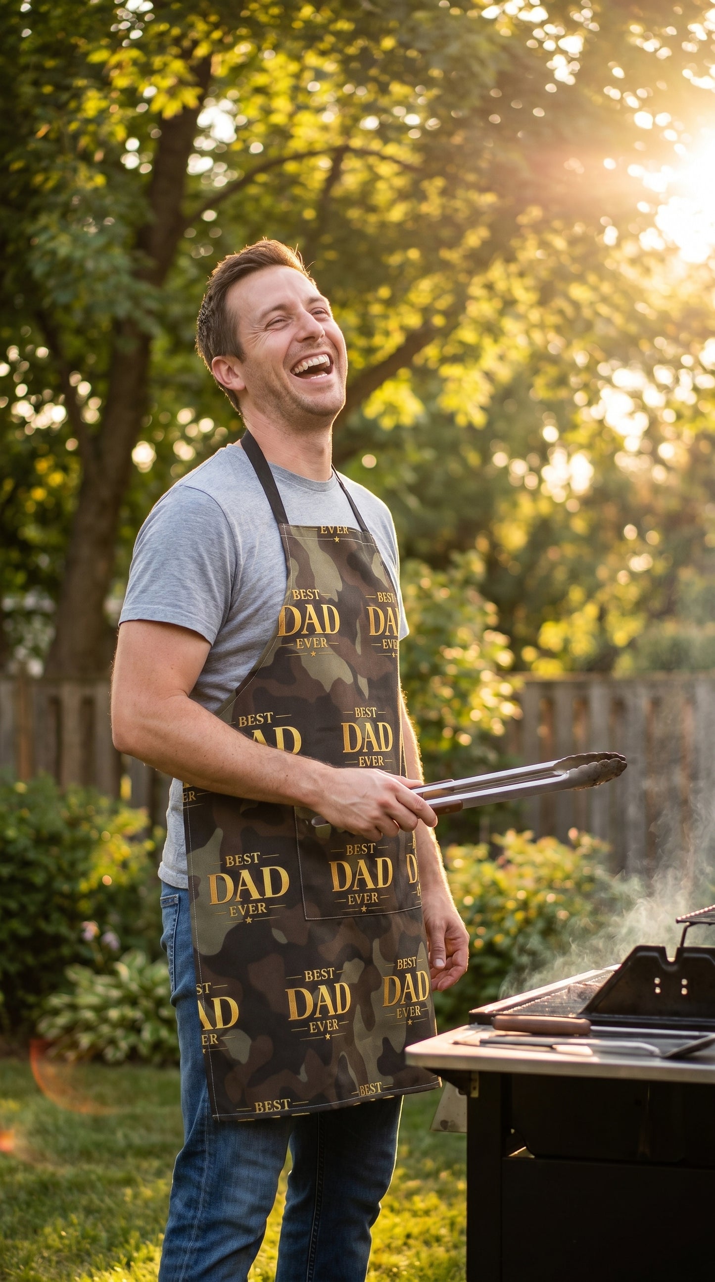 Best Dad Ever Strap Apron