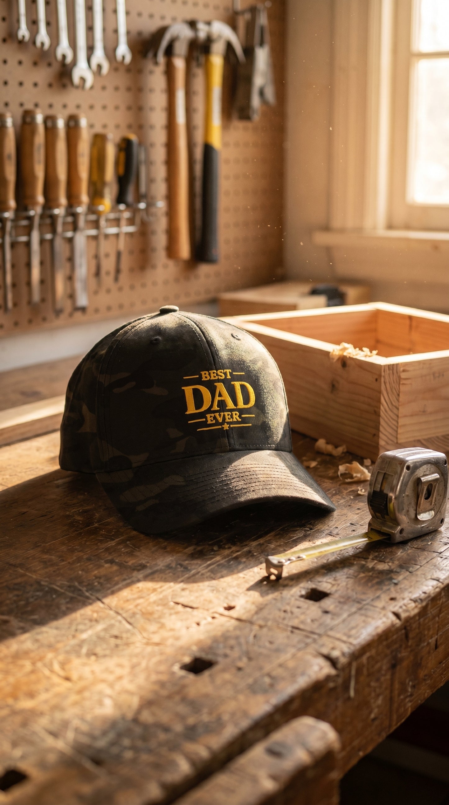 Best Dad Ever Structured Twill Cap
