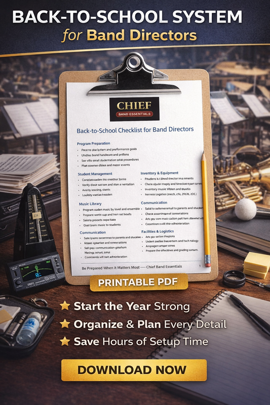 CBE Back-To-School Checklist (Printable PDF for Band Directors)