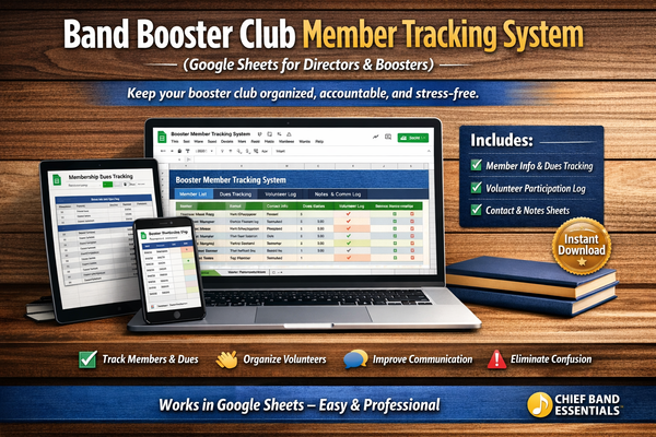 Band Booster Club Member Tracking System