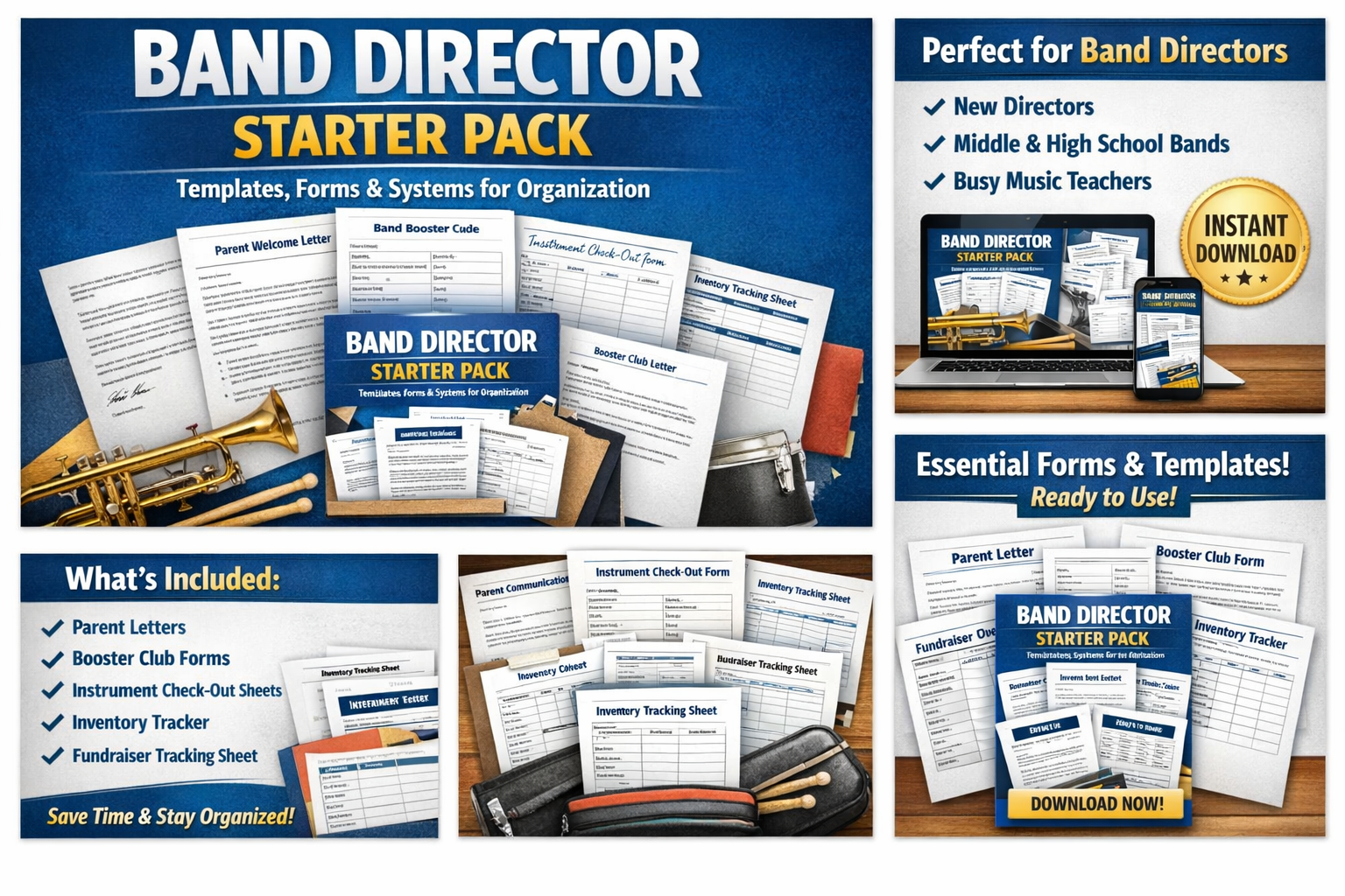 Band Director Starter Kit – Templates, Forms & Systems | Chief Band ...