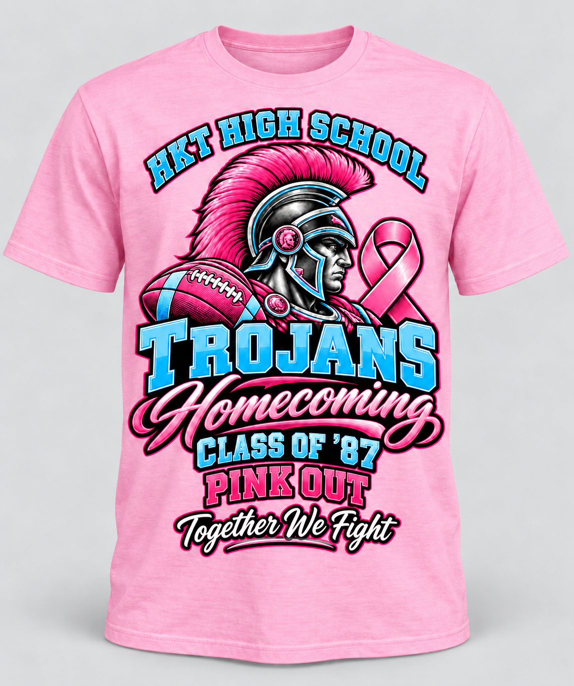 HKT Trojans Homecoming Pink Out T-Shirt