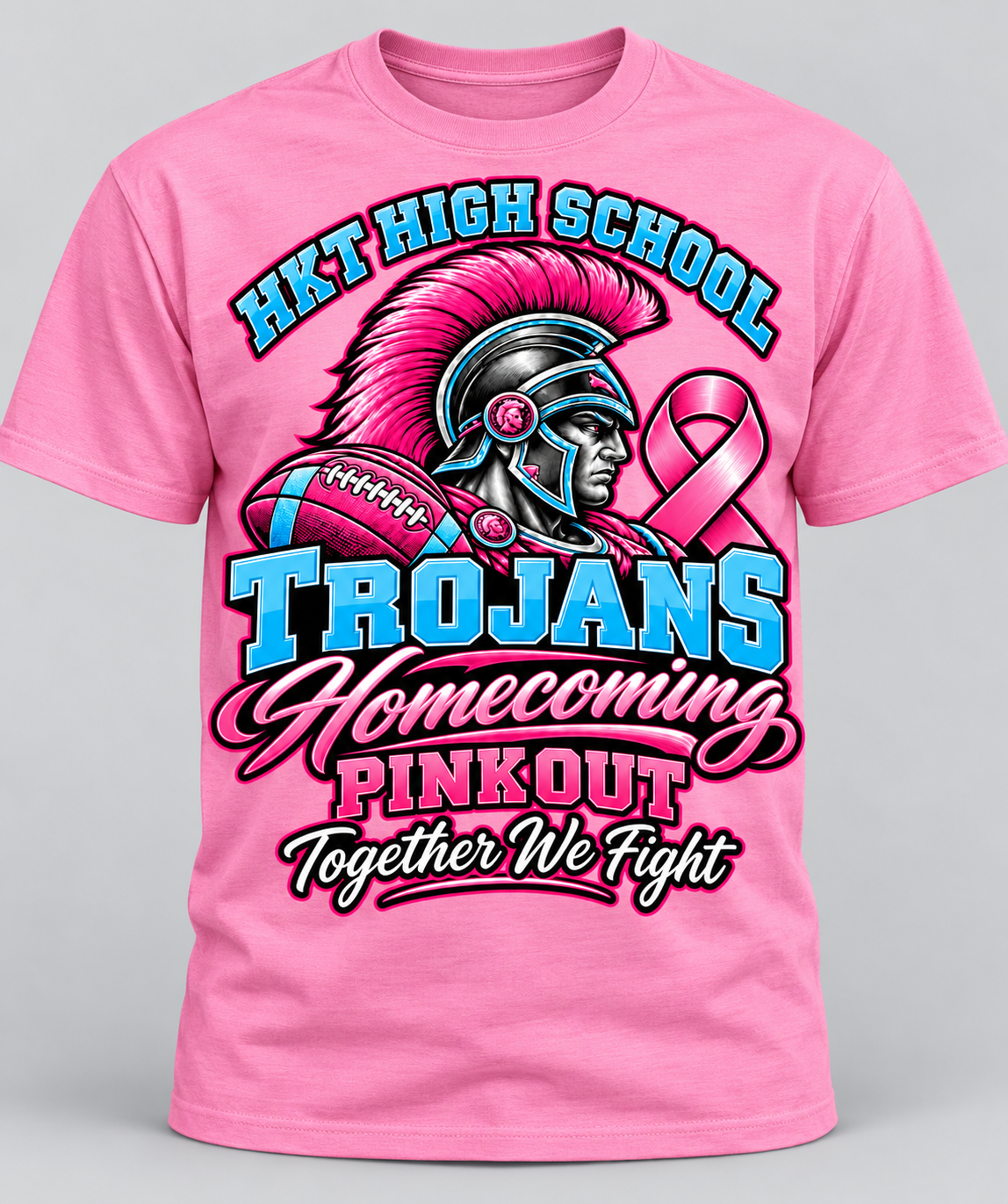 HKT Trojans Homecoming Pink Out T-Shirt