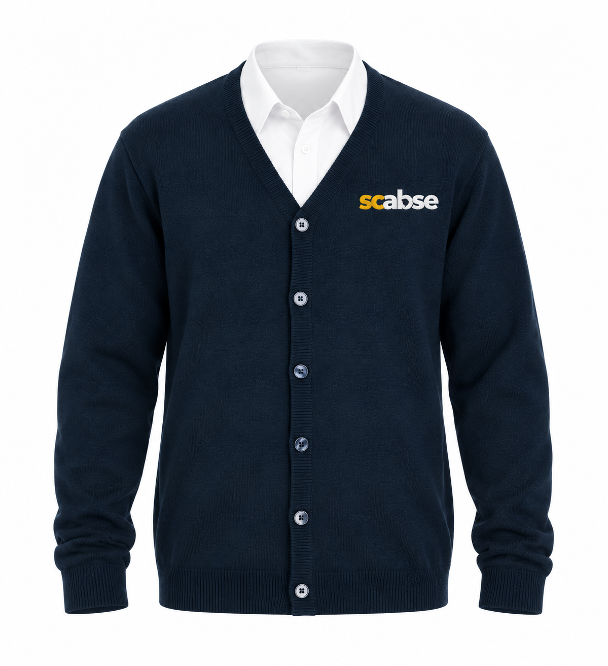 SCASBE V-Neck Button Cardigan