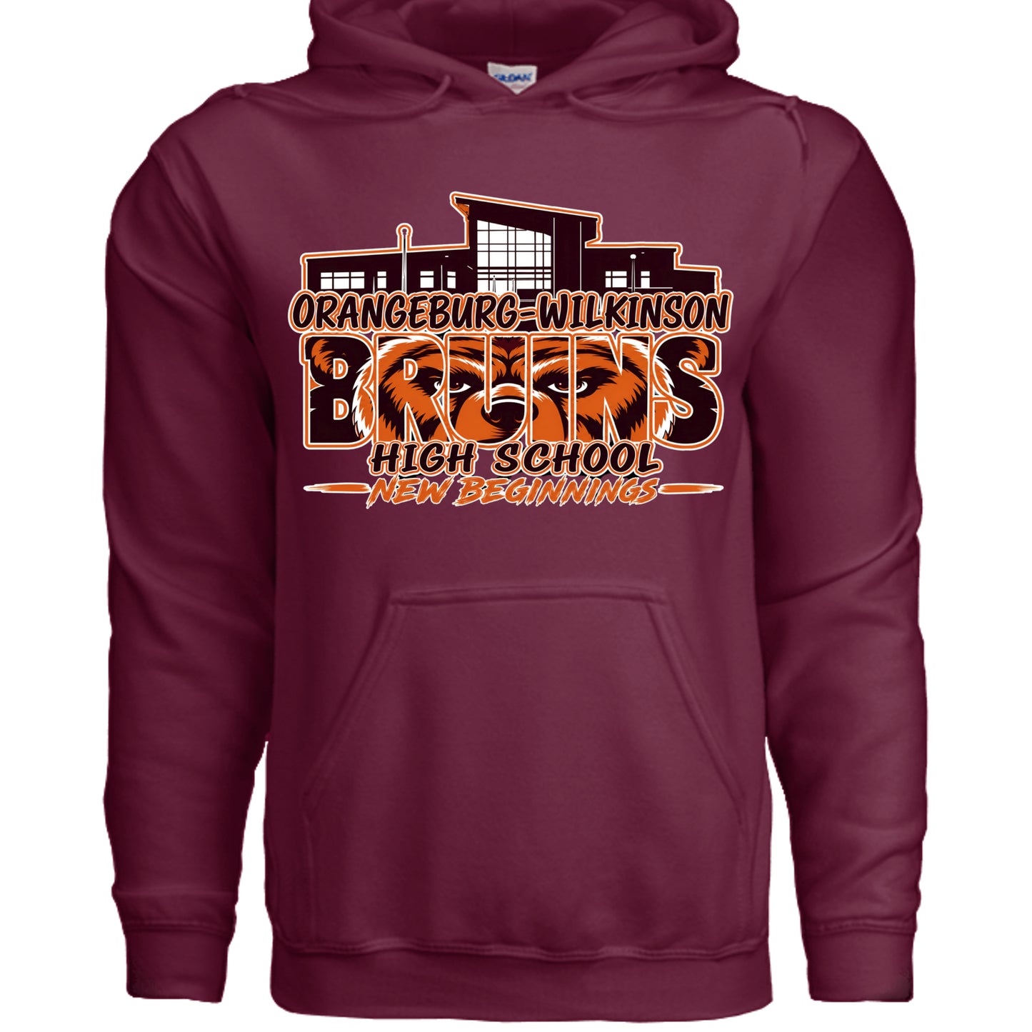 MAROON - G185 - FRONT