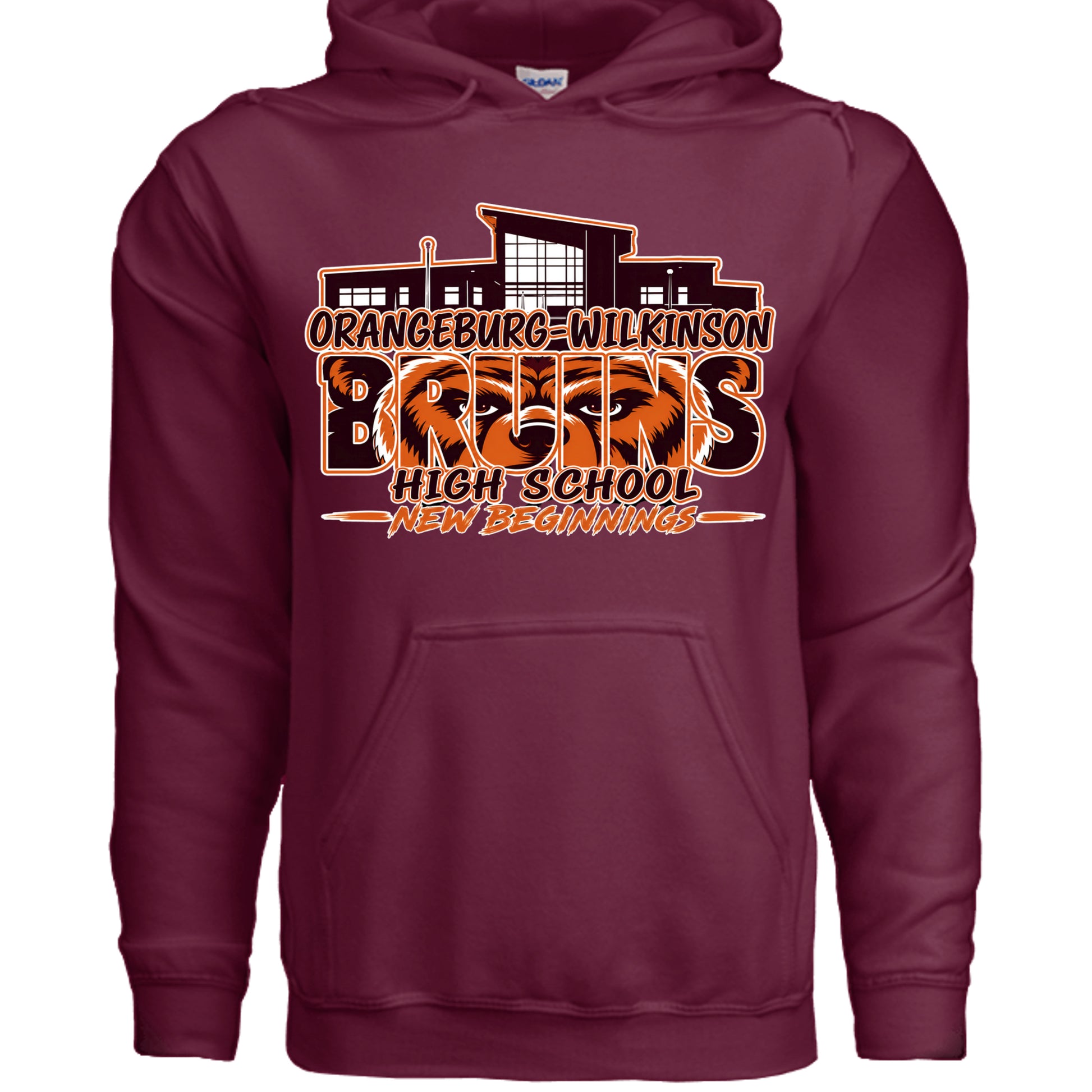 MAROON - G185 - FRONT